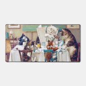 Cat's Breakfast Time, Louis Wain Bureaumat (Voorkant)
