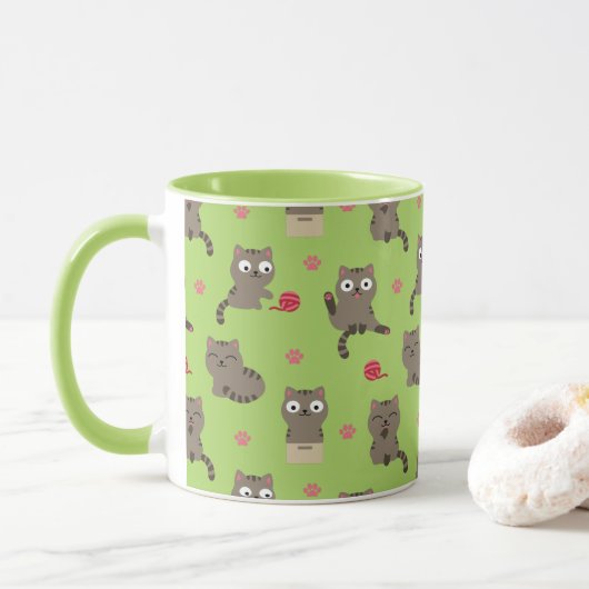 Cats Café Mug (Avec donut)