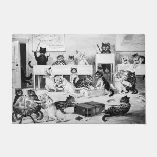 Cats Classroom Discipline, Louis Wain Deurmat