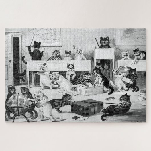 Cats Classroom Discipline, Louis Wain Legpuzzel (Horizontaal)