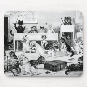 Cats Classroom Discipline, Louis Wain Muismat