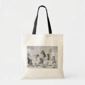 Cats Cleaning in Spring, Louis Wain Tote Bag (Voorkant)