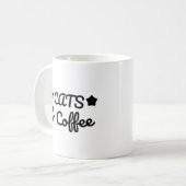 Cats & Coffee - Cat Lover Gift Koffiemok (Voorkant links)