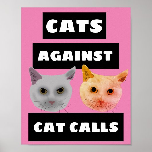 CATS CONTRE CAT APPELS POSTER (Devant)
