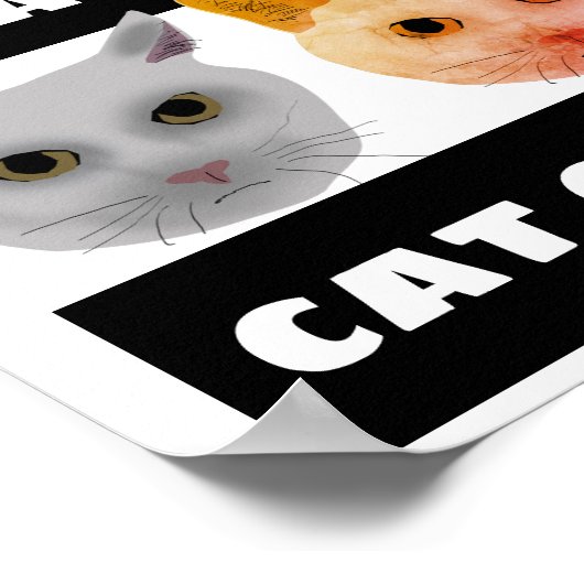 CATS CONTRE CAT APPELS POSTERS (Coin)