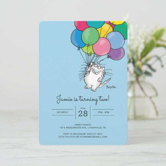 CATS D'ANNIVERSAIRE par Sandra Boynton Invitation (Debout devant)