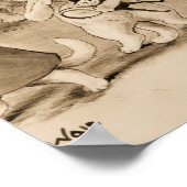 Cats Decorating Christmas Tree by Louis Wain Poster (Hoek)