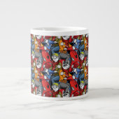 Cats & Dogs Scooter Pattern Extra Grote Beker (Voorkant)