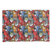 Cats & Dogs Scooter Pattern Kussensloop (Voorkant-Rechts)