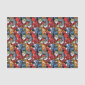 Cats & Dogs Scooter Pattern Tissuepapier (Voorkant)