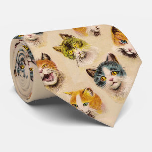 CATS EN KITTENS Funny  Cat Portretten Stropdas