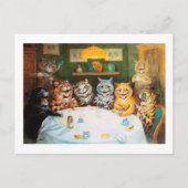 Cats Enjoying Cigars & Brandy, Louis Wain Briefkaart (Voorkant)