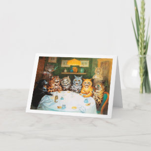 Cats Enjoying Cigars & Brandy, Louis Wain Kaart