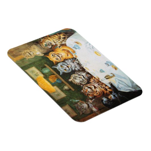 Cats Enjoying Cigars & Brandy, Louis Wain Magneet (Rechterzijde)