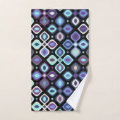 Cats-eye 70's inspiré géométrique floral (Serviette à main)