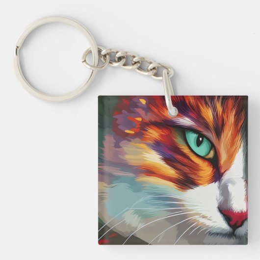 Cat's Eye Design Sleutelhanger (voorkant)