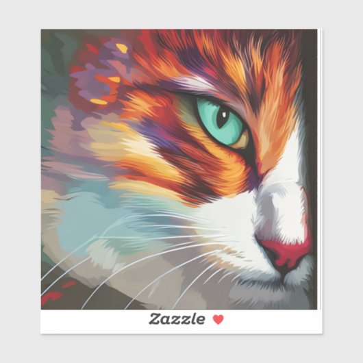 Cat's Eye Design Sticker (Vel)