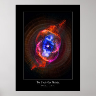 Cats Eye Nebula - groeiende rode reus Poster