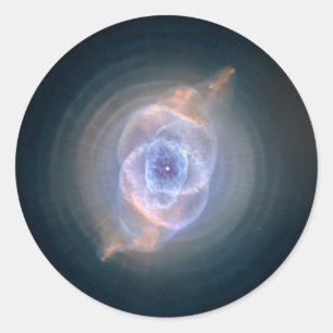 Cat's Eye Nebula Hubble NASA Ronde Sticker