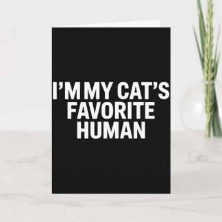 Cats Favorite Human Men Women Kids Mom Dad Family  Kaart