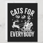Cats For Everybody Funny Christmas Santa Cat Lover (Achterkant)