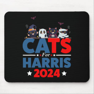 Cats for Harris 2024 - Kamala Harris Halloween Man Muismat