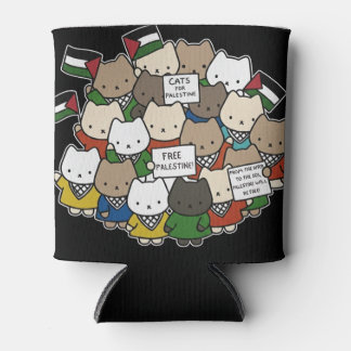 Cats for Palestine – Kawaii Cats for Justice Blikjeskoeler