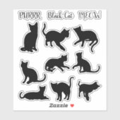 Cats Galore - Black Cat - Sticker Collectie (Vel)