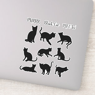 Cats Galore - Black Cat - Sticker Collectie