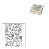 CATS GALORE ZIJN ZUIVERE MAKERS, GRAPPIGE FELINE K 	RUBBERSTEMPEL (Gestempeld)