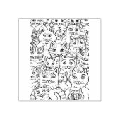 CATS GALORE ZIJN ZUIVERE MAKERS, GRAPPIGE FELINE K 	RUBBERSTEMPEL (Afrduk)