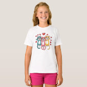 Cats Hearts T-shirt (Voorkant volledig)