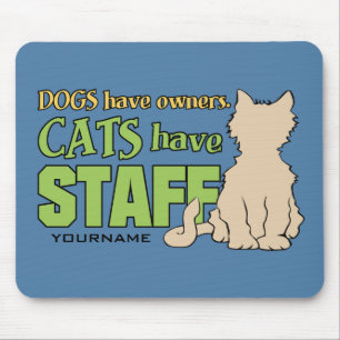 CATS HEBBEN aangepaste mousepad VOOR PERSONEEL Muismat