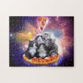 Cats Illuminatis en pizza Legpuzzel (Horizontaal)