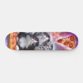 Cats Illuminatis en pizza Skateboard (Horizontaal)