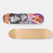 Cats Illuminatis en pizza Skateboard (Horizontaal)
