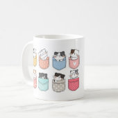Cats in Colorful Pockets Mug (Devant gauche)