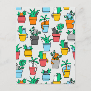 Cats in the flowerpots informatiekaartje
