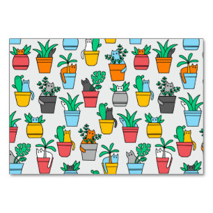 Cats in the flowerpots kaart