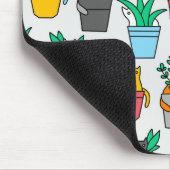 Cats in the flowerpots muismat (Hoek)