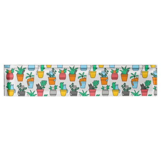 Cats in the flowerpots naambordje (Voorkant)