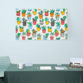 Cats in the flowerpots spandoek (Beurs)