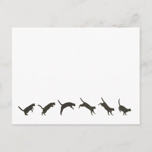 Cats Jumping Briefkaart