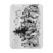 Cats Kerstparty Louis Wain Magneet (Verticaal)