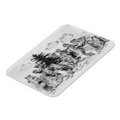 Cats Kerstparty Louis Wain Magneet (Linkerzijde)