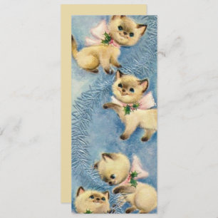Cats Kittens met  katten Feestdagenkaart