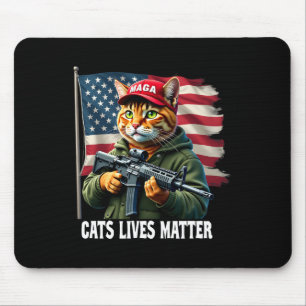 Cats Lives Probleem Grappig Trump 2024 Kat Stemmen Muismat