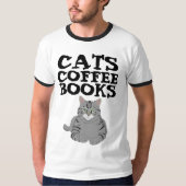 CATS LIVRES DE CAFÉ T-shirts (Devant)