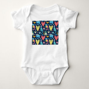 Cats Love: Kleurrijke Naadloos Romper