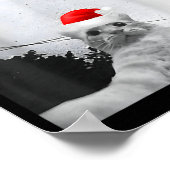 Cats Meme Funny Cat Selfie With Santa Hat Christma Poster (Hoek)